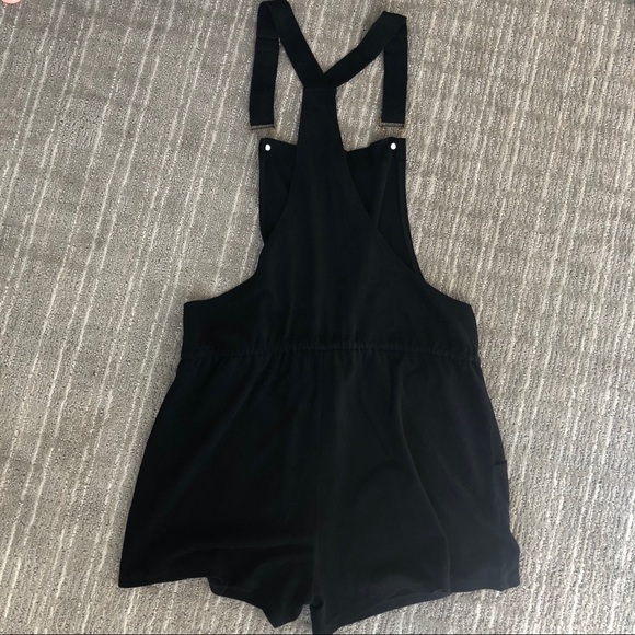 🎉SOLD🎉Bear Dance black suede overall shorts s - Picture 5 of 7